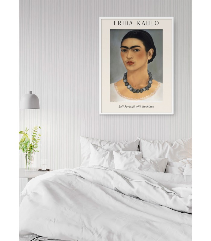 Affiche Frida Kahlo « Self Portrait with Necklace »