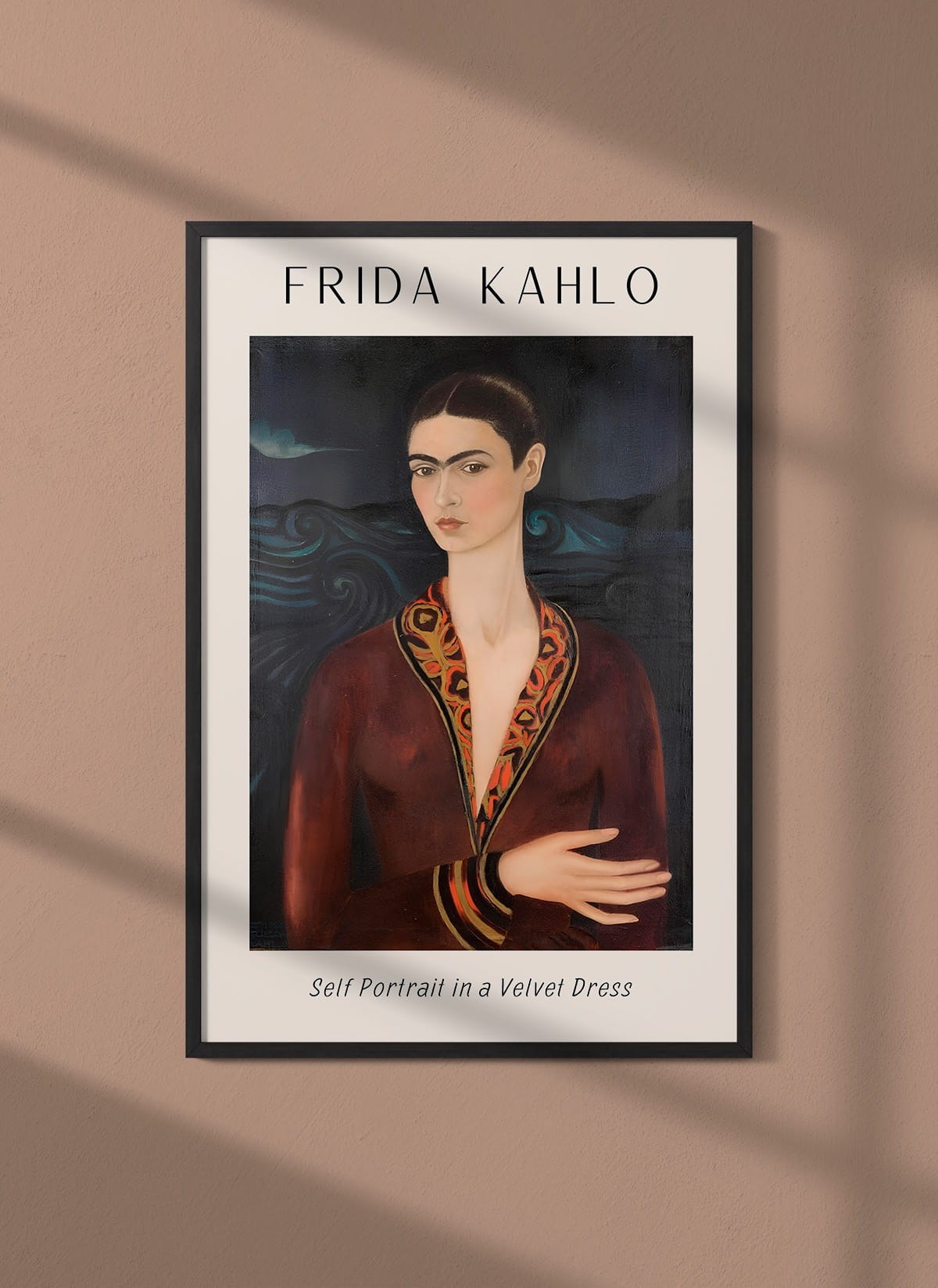 Affiche Frida Kahlo « Self Portrait in a Velvet Dress »