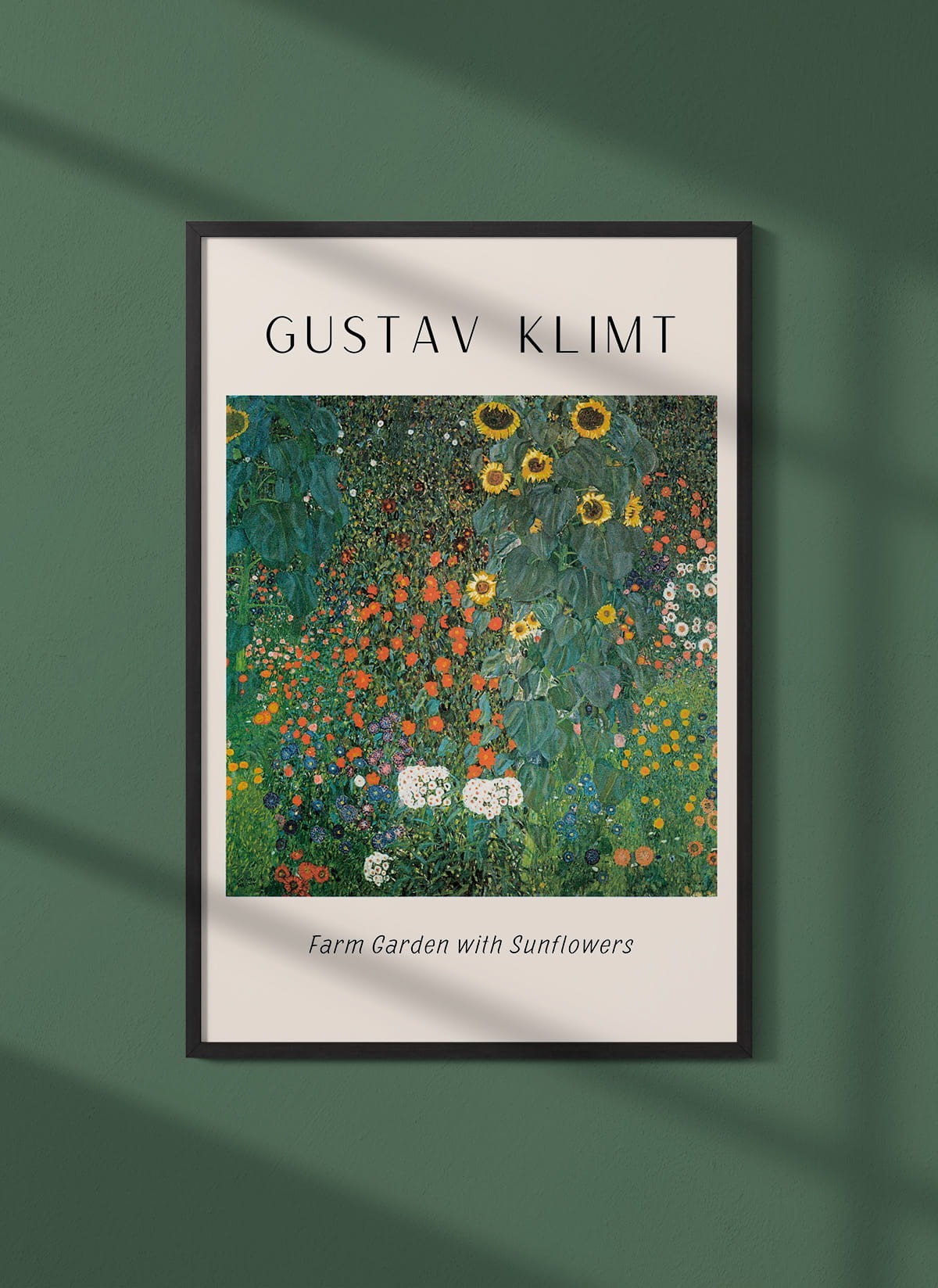 Affiche Gustav Klimt « Farm Garden with Sunflowers »