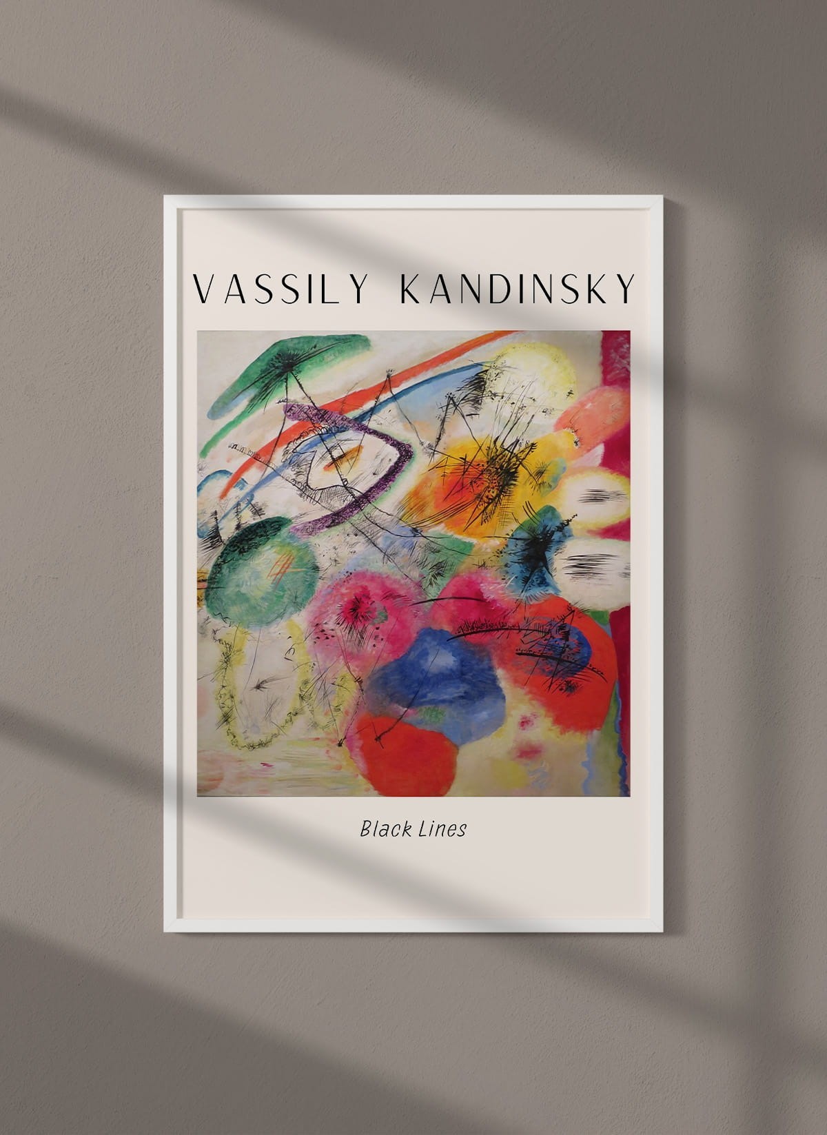 Affiche Vassily Kandinsky Black Lines