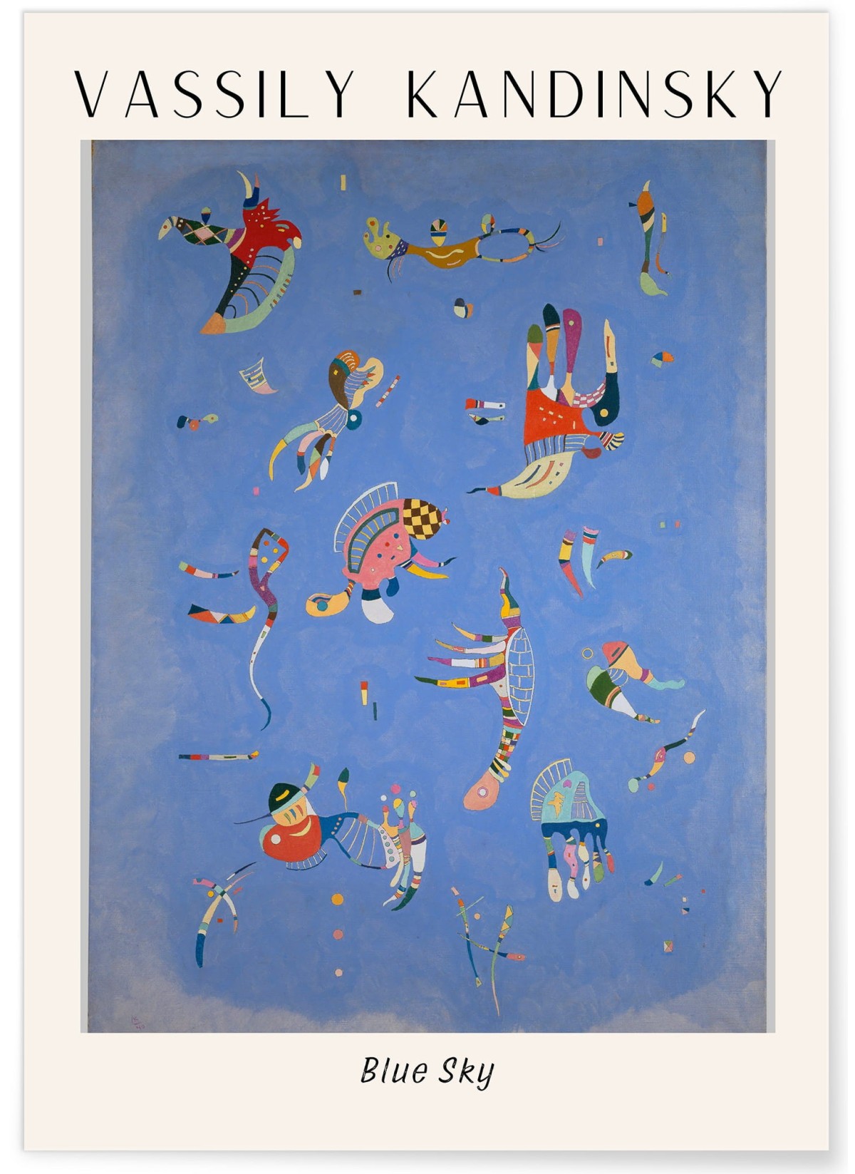 Affiche Vassily Kandinsky Blue Sky