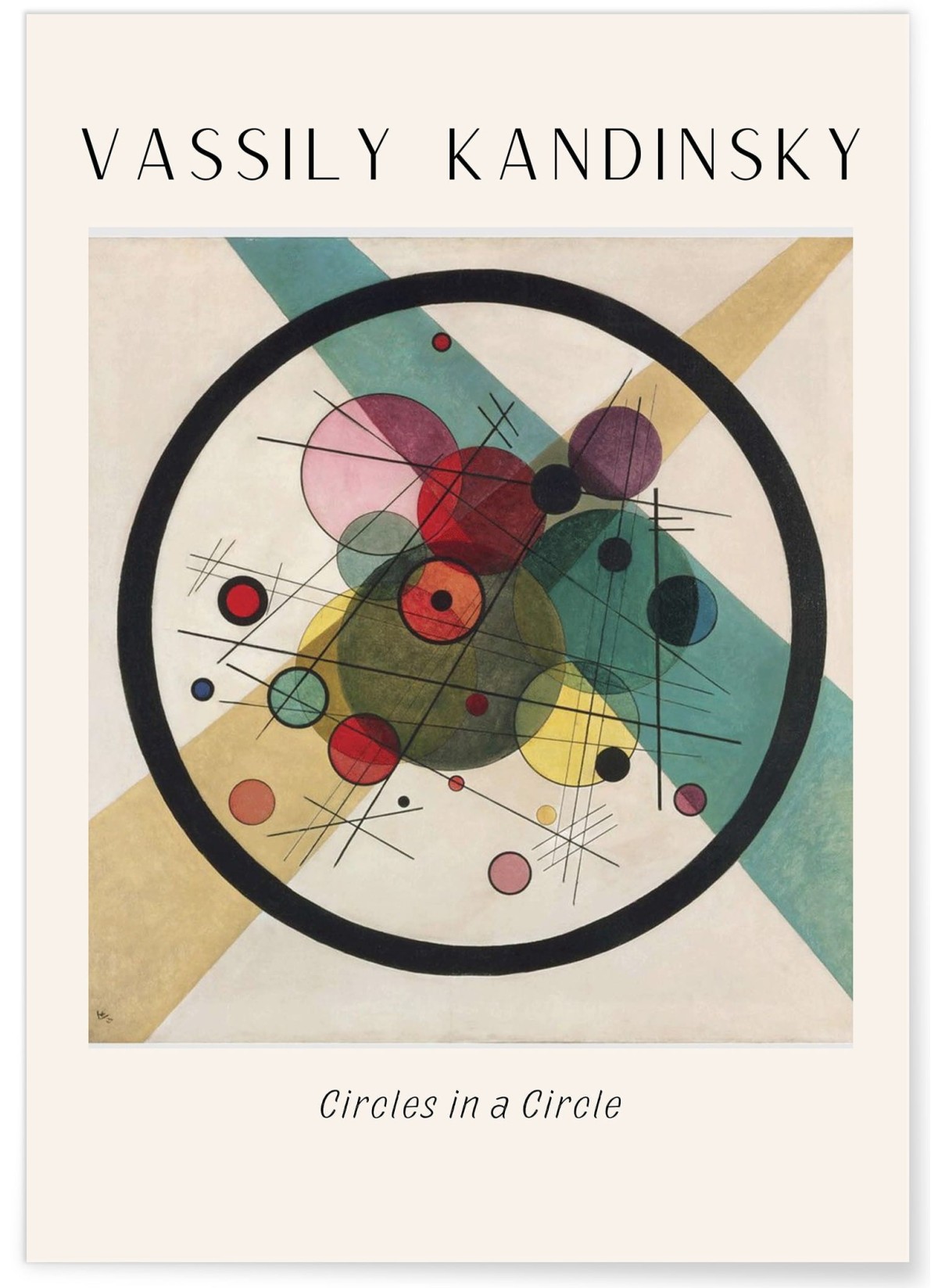 Affiche Vassily Kandinsky Circles in a Circle