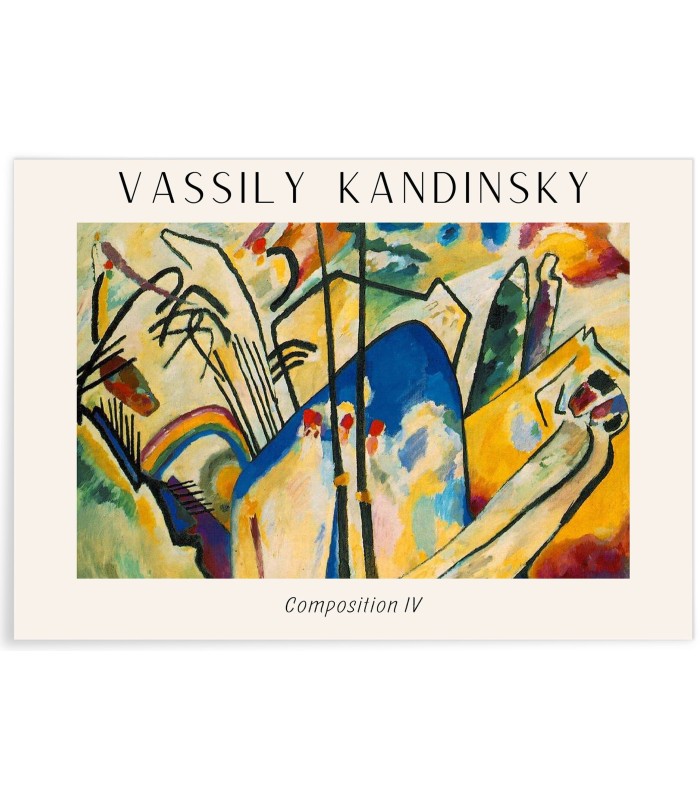 Affiche Vassily Kandinsky Composition IV