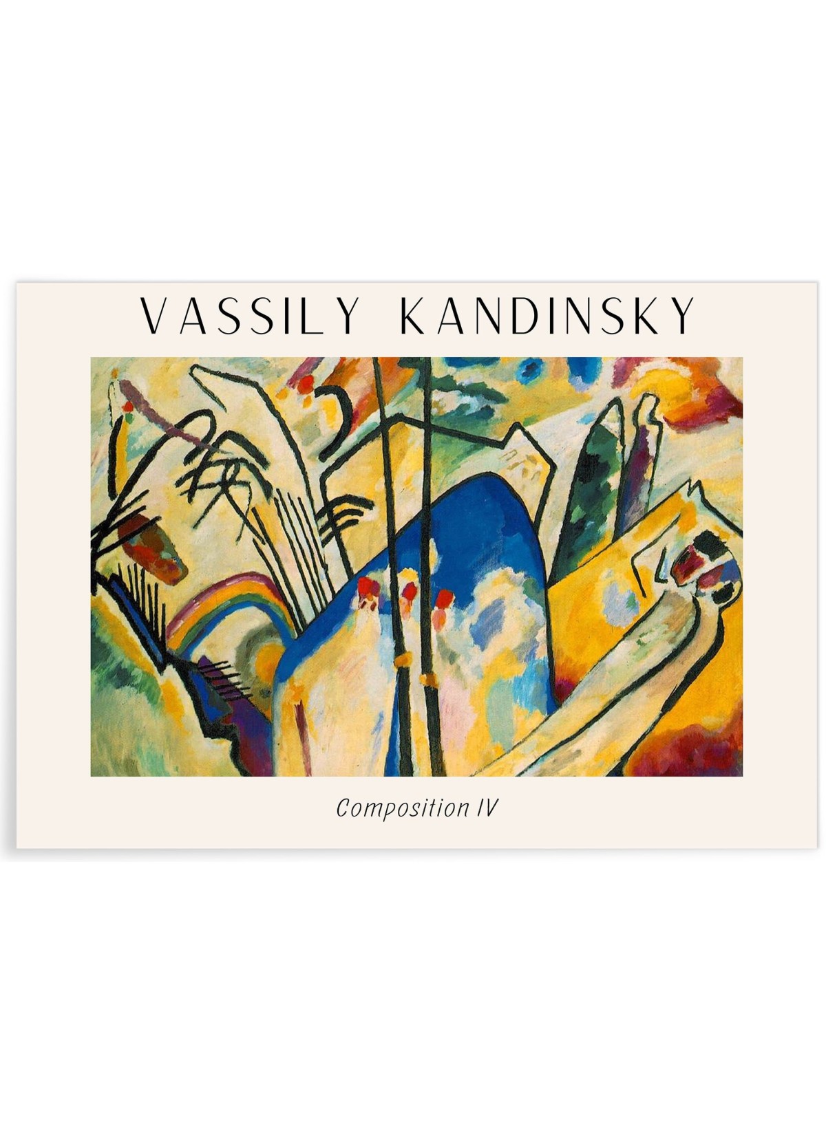 Affiche Vassily Kandinsky Composition IV