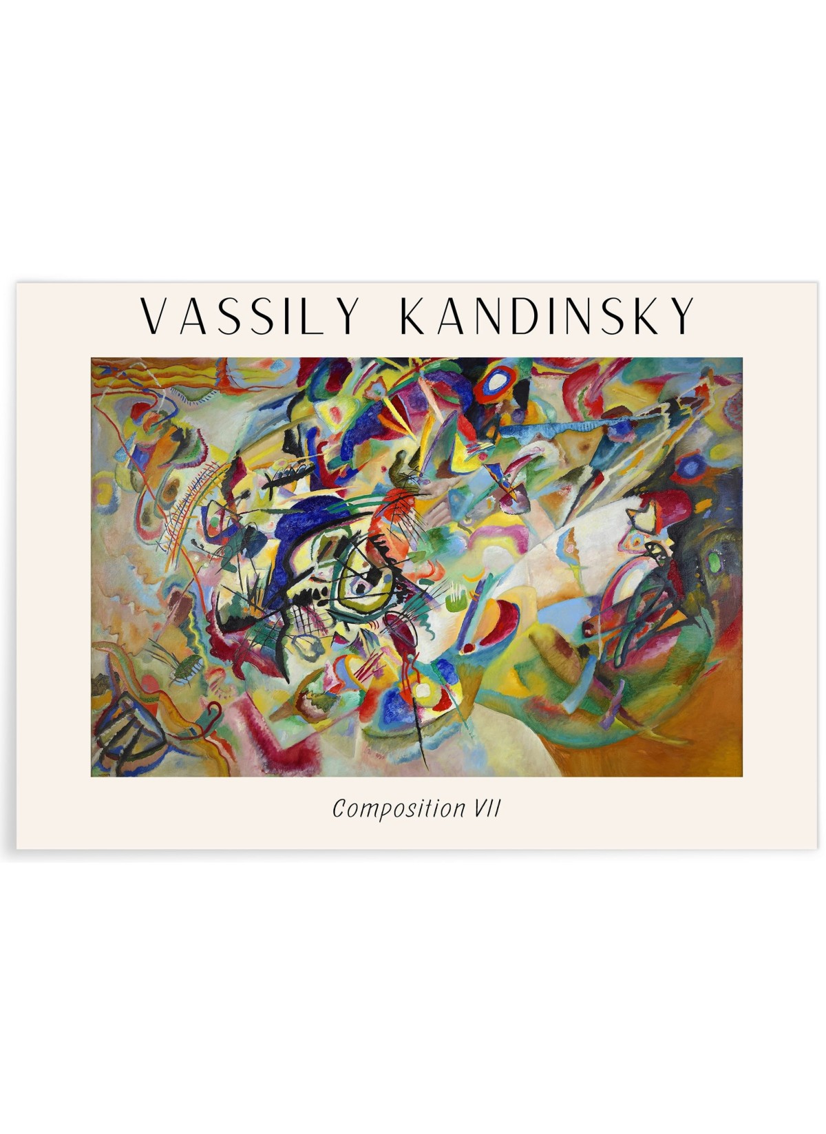Affiche Vassily Kandinsky Composition VII