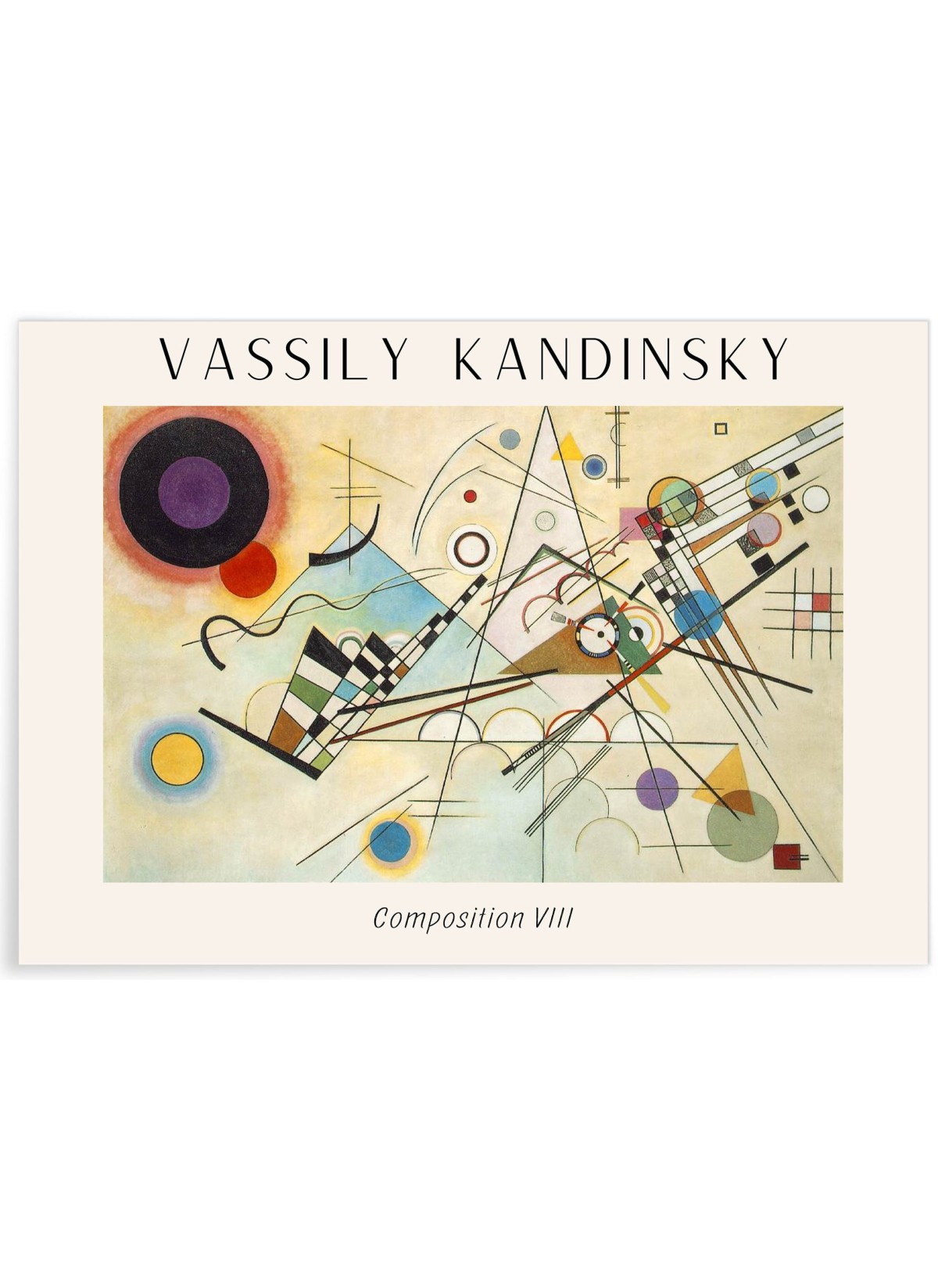 Affiche Vassily Kandinsky Composition VIII