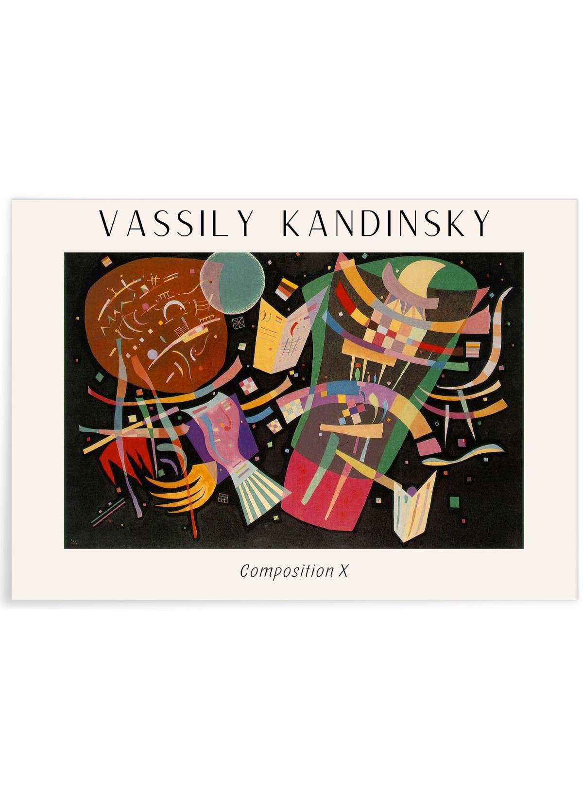 Affiche Vassily Kandinsky Composition X