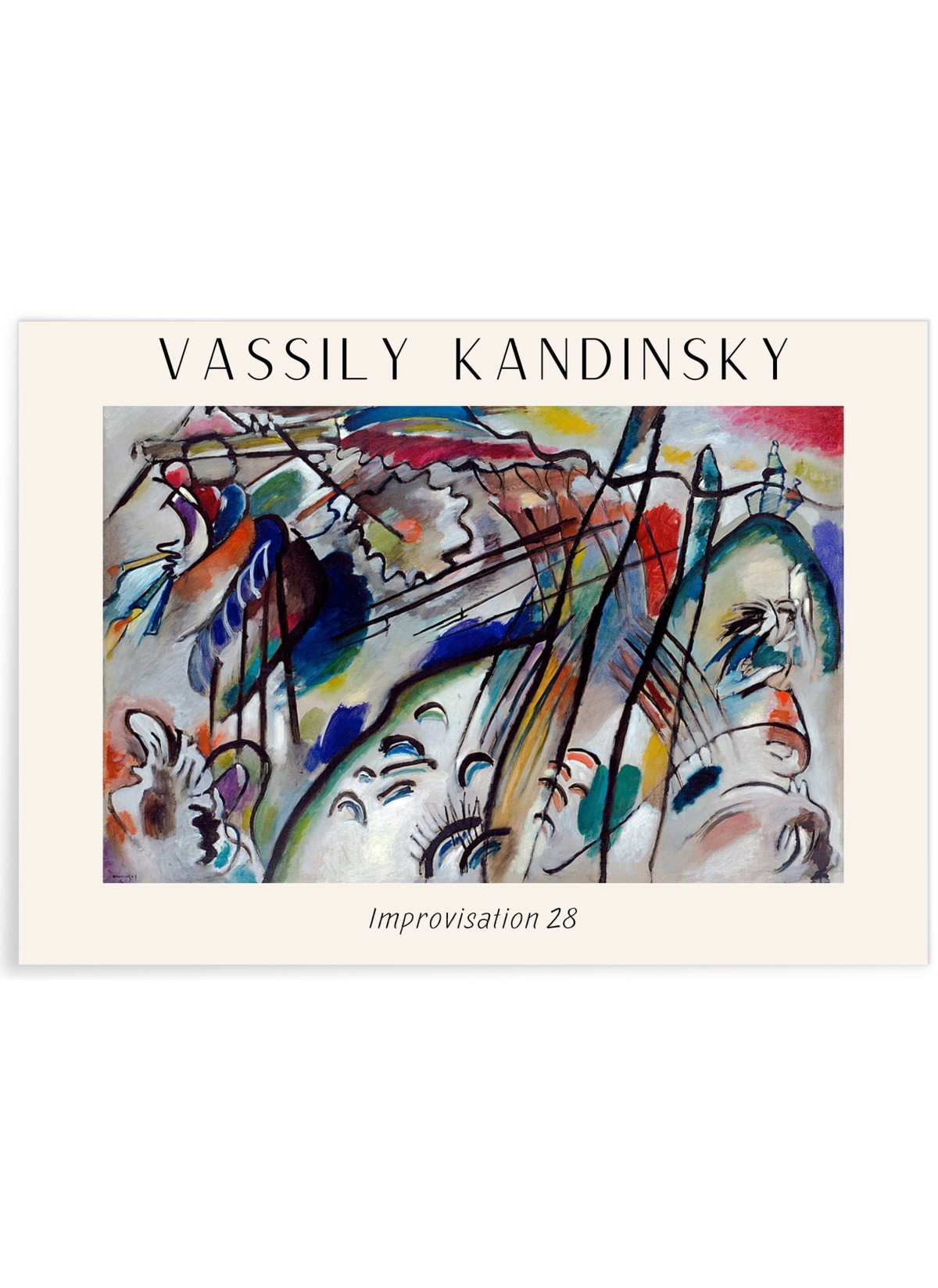 Affiche Vassily Kandinsky Improvisation 28