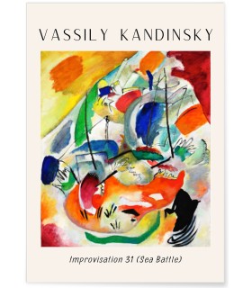 Affiche Vassily Kandinsky Improvisation 31 (Sea Battle)