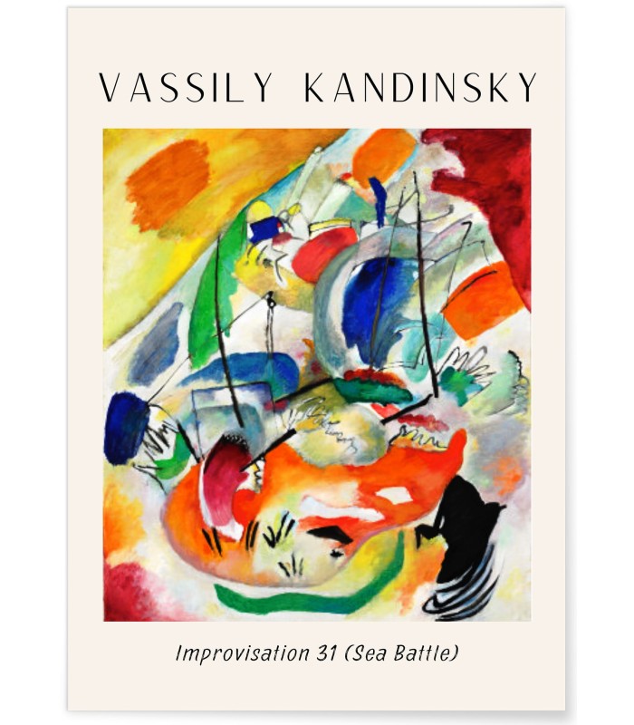 Affiche Vassily Kandinsky Improvisation 31 (Sea Battle)