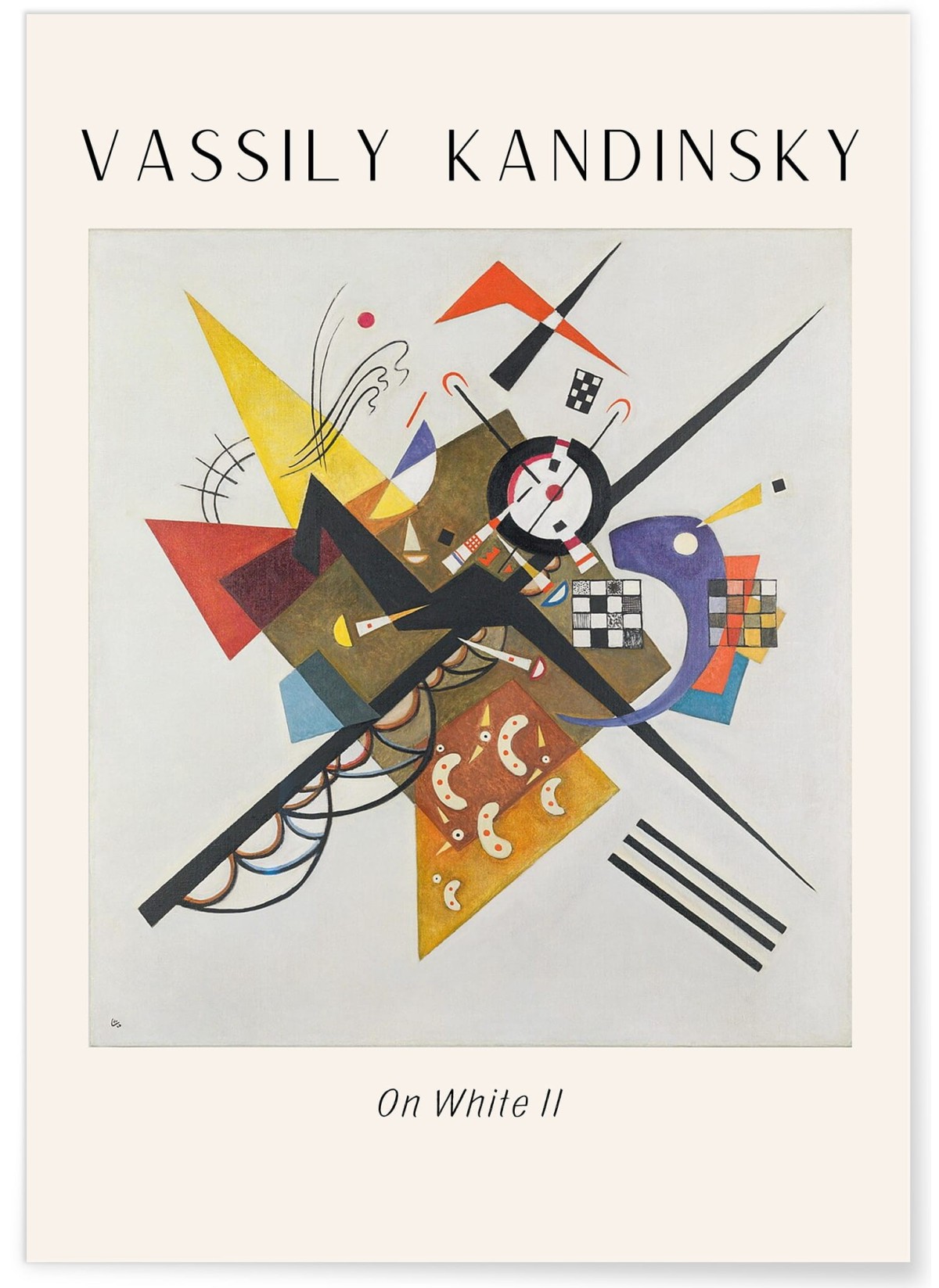 Affiche Vassily Kandinsky On White II