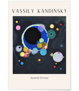 Affiche Vassily Kandinsky Several Circles