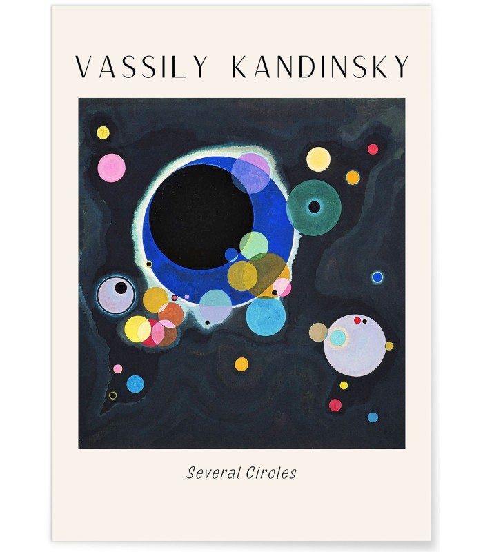 Affiche Vassily Kandinsky Several Circles