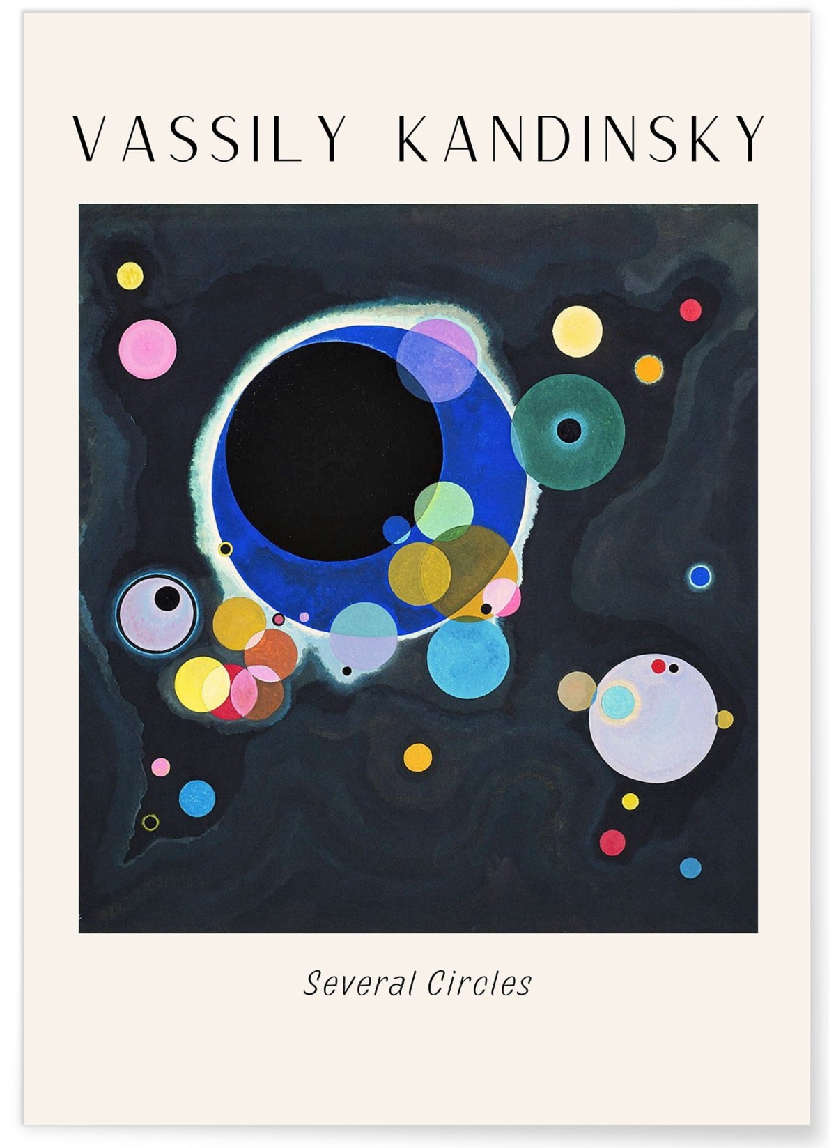 Affiche Vassily Kandinsky Several Circles
