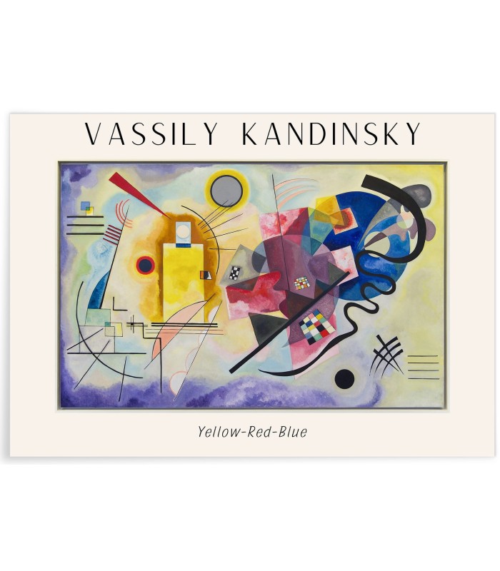 Affiche Vassily Kandinsky Yellow-Red-Blue