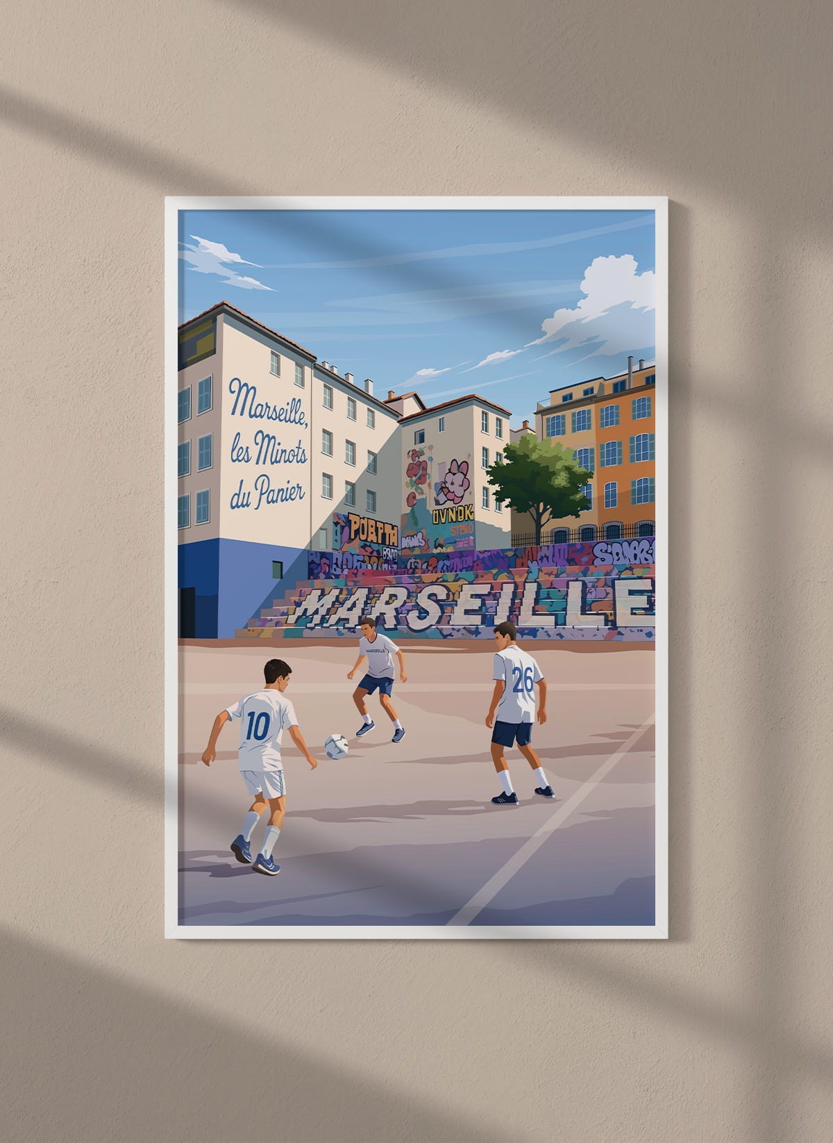Affiche ville Marseille 5 Le quartier du Panier