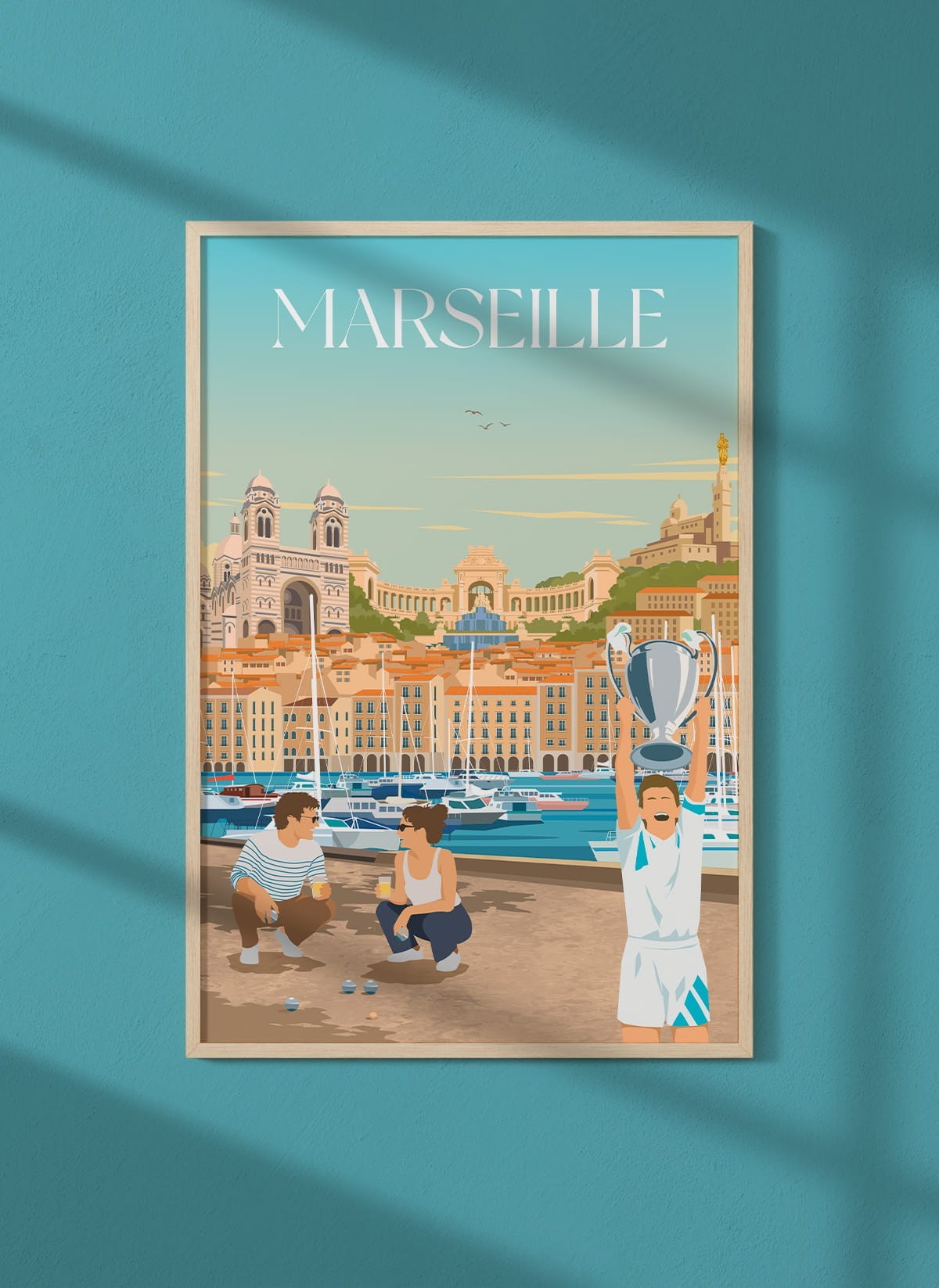 Affiche ville Marseille 6 Mix