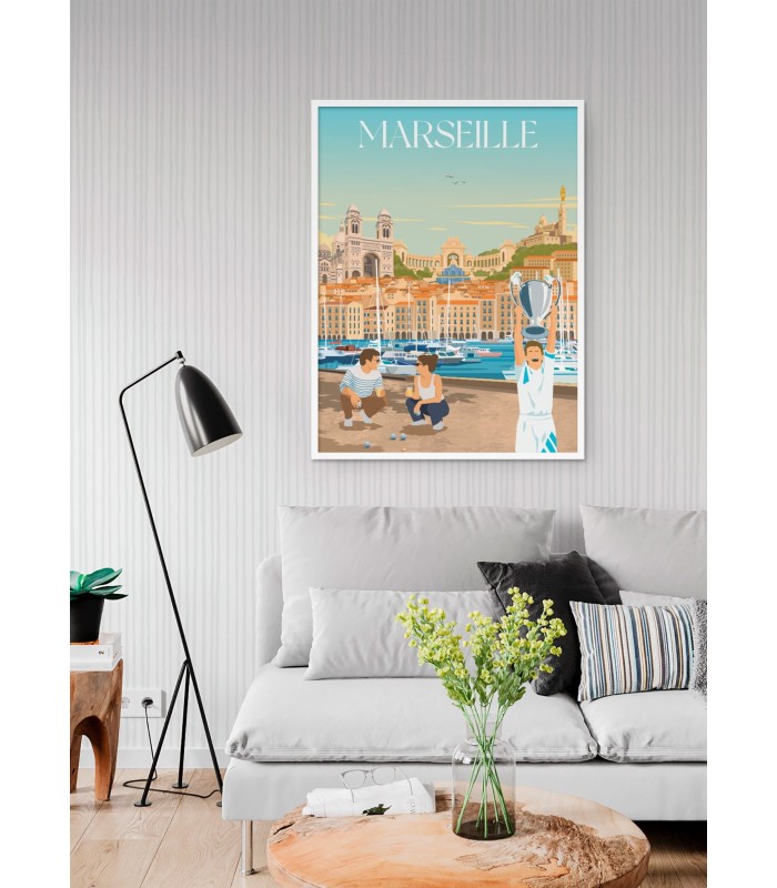 Affiche ville Marseille 6 Mix