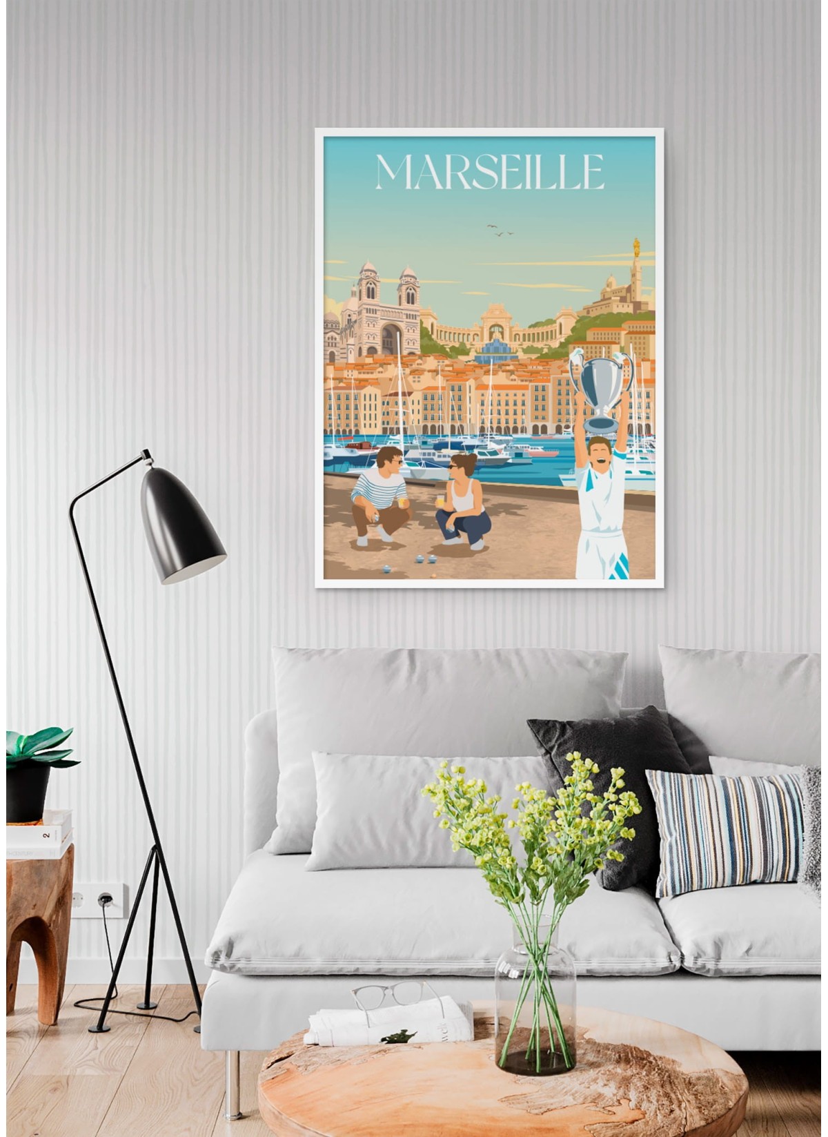 Affiche ville Marseille 6 Mix