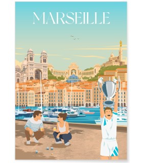 Affiche ville Marseille 6 Mix