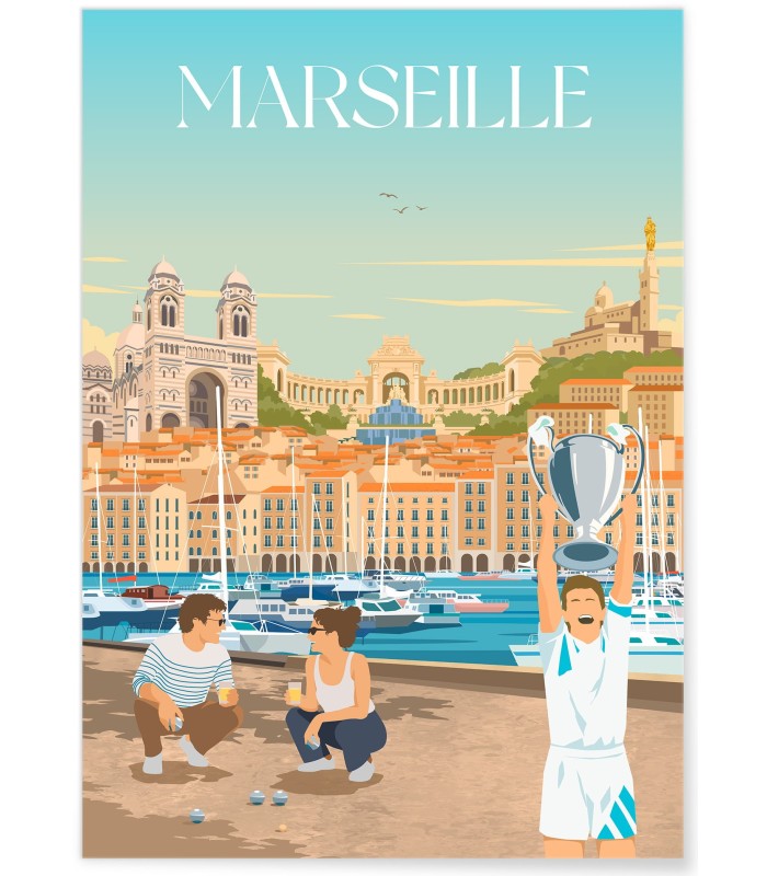 Affiche ville Marseille 6 Mix