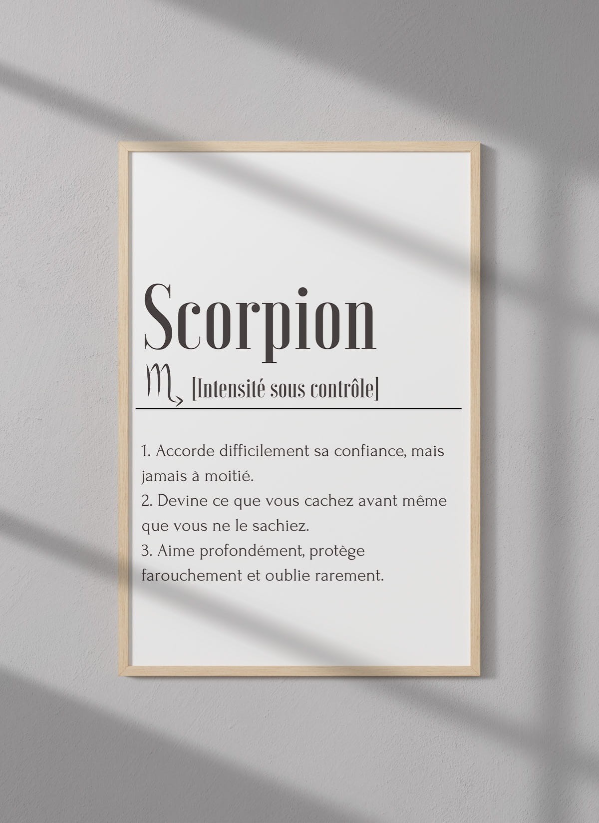Affiche Définition Scorpion