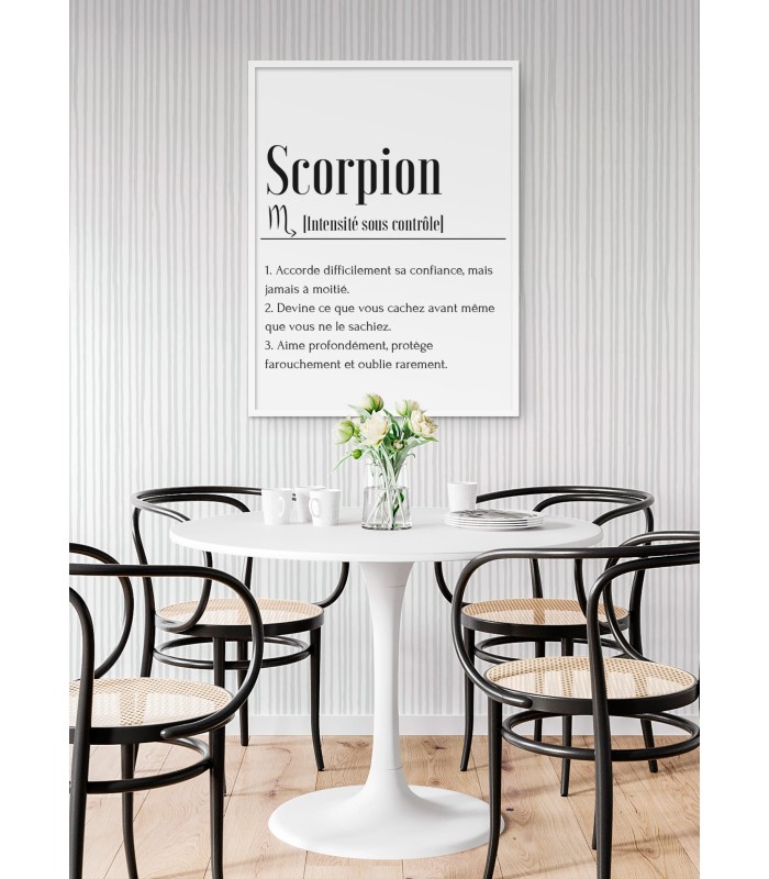 Affiche Définition Scorpion