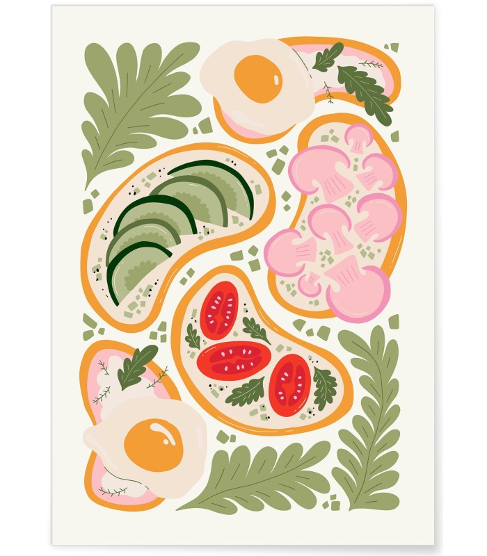 Affiche Tartines Gourmandes