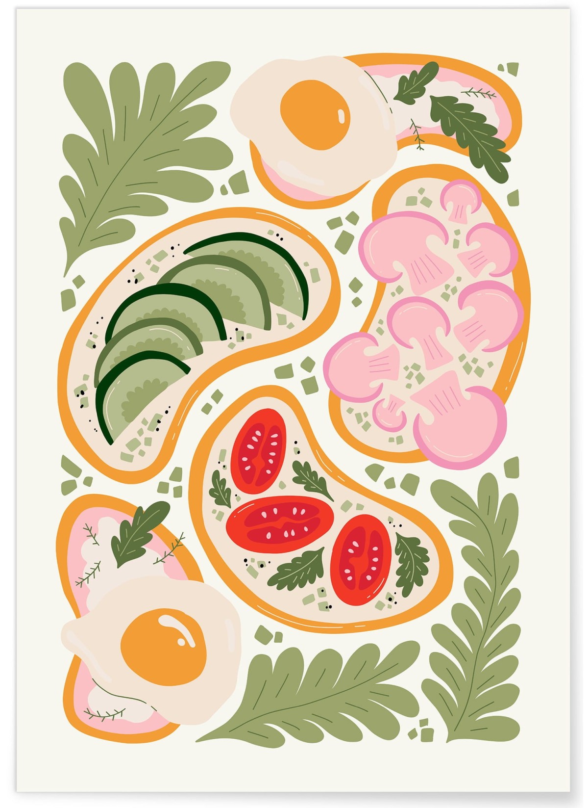 Affiche Tartines Gourmandes