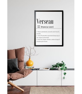 Affiche Définition Verseau
