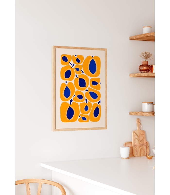 Affiche Papayes Exotiques