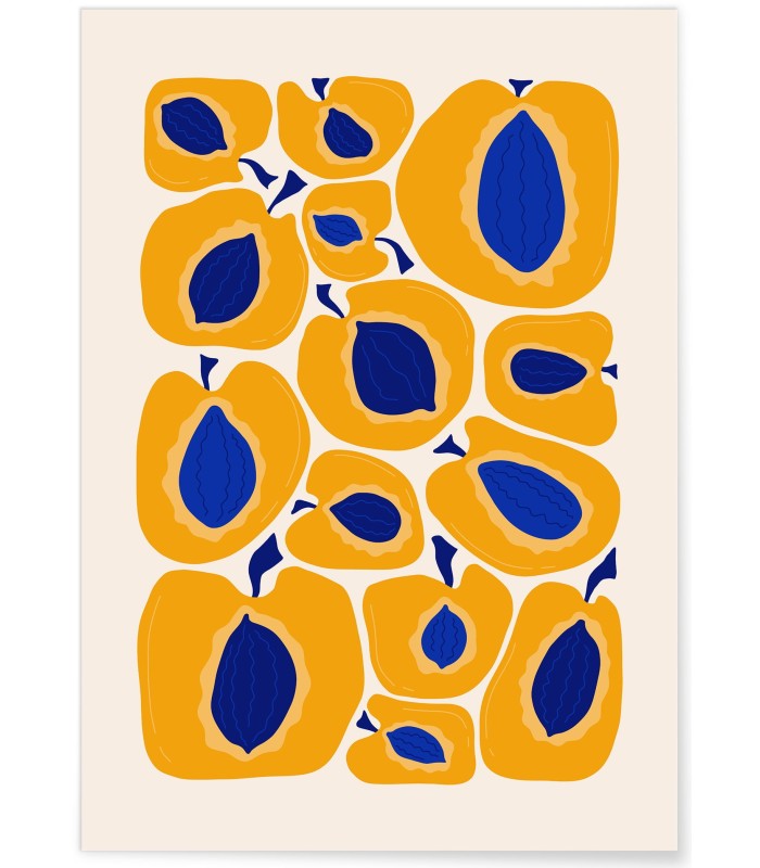 Affiche Papayes Exotiques