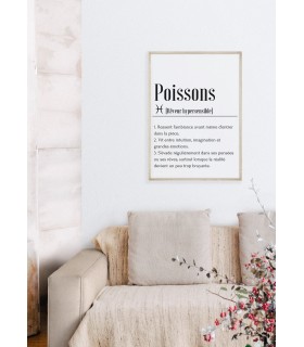 Affiche Définition Poissons