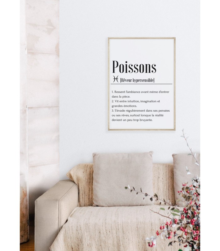 Affiche Définition Poissons