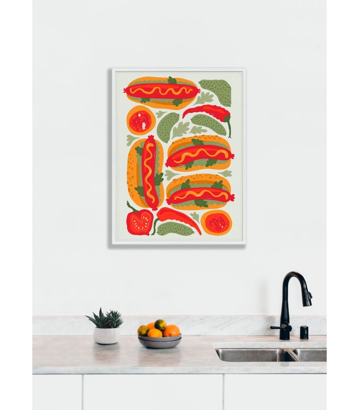 Affiche Hot-Dogs Gourmets