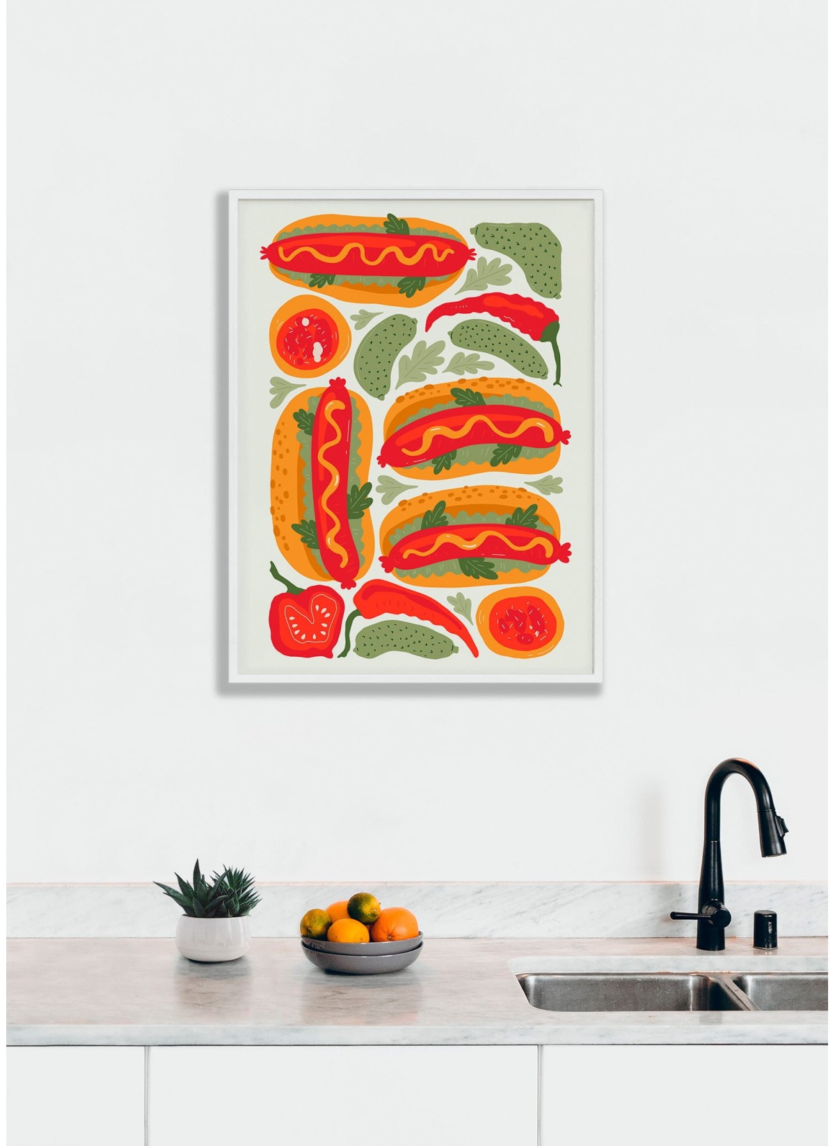 Affiche Hot-Dogs Gourmets
