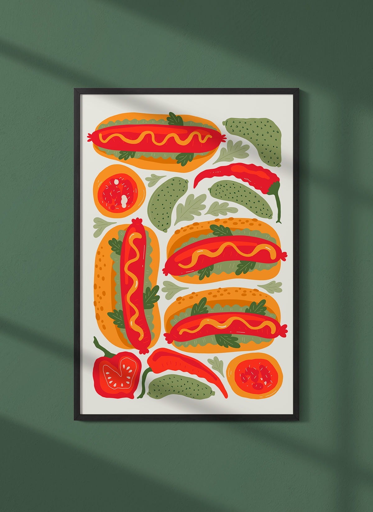Affiche Hot-Dogs Gourmets