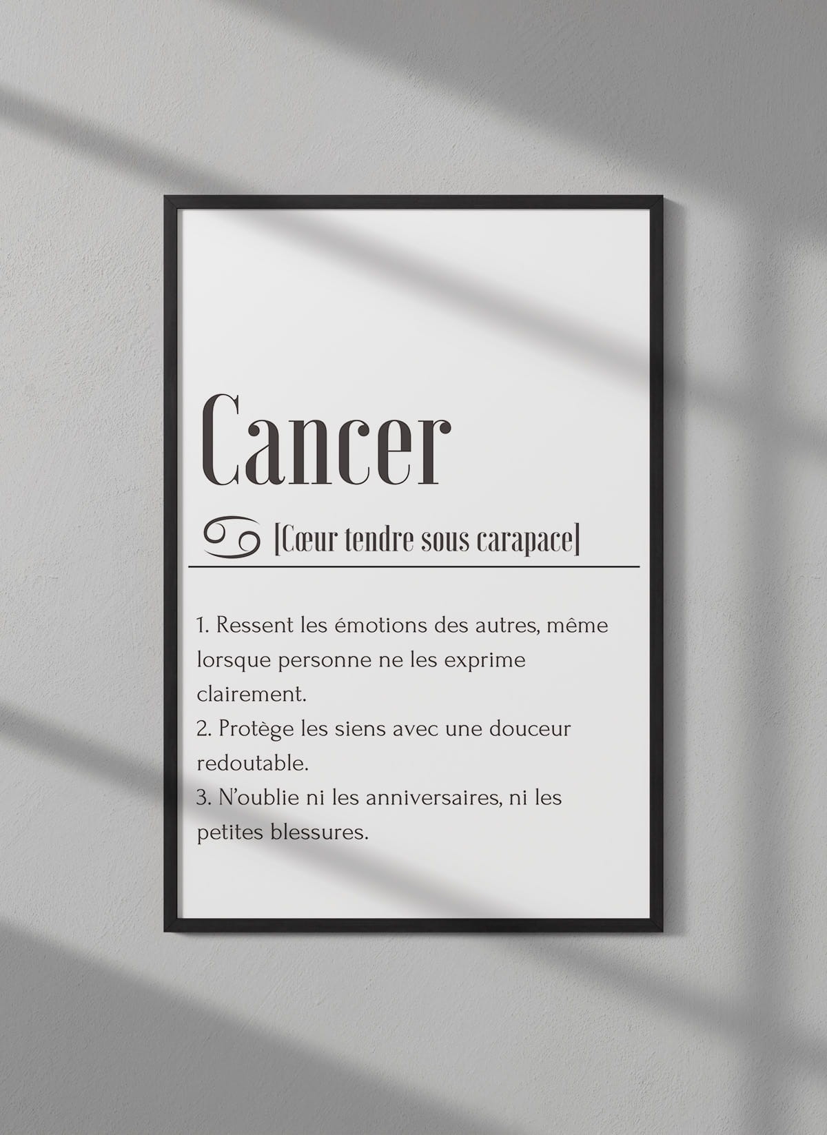 Affiche Définition Cancer