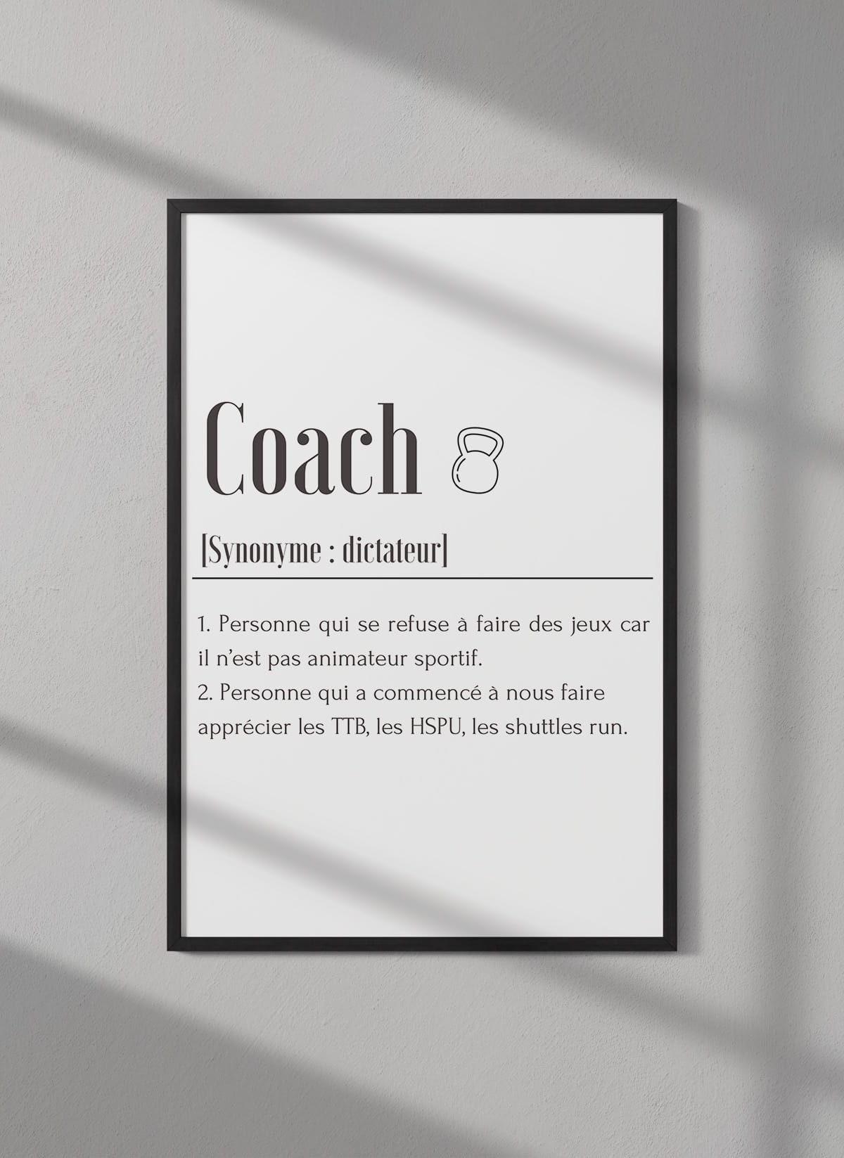Affiche Définition Coach