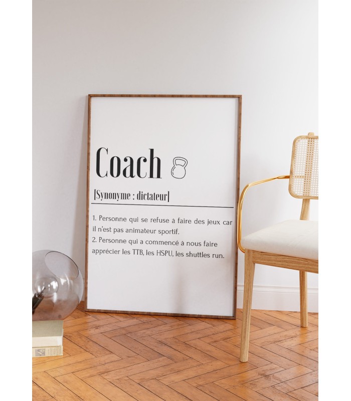 Affiche Définition Coach