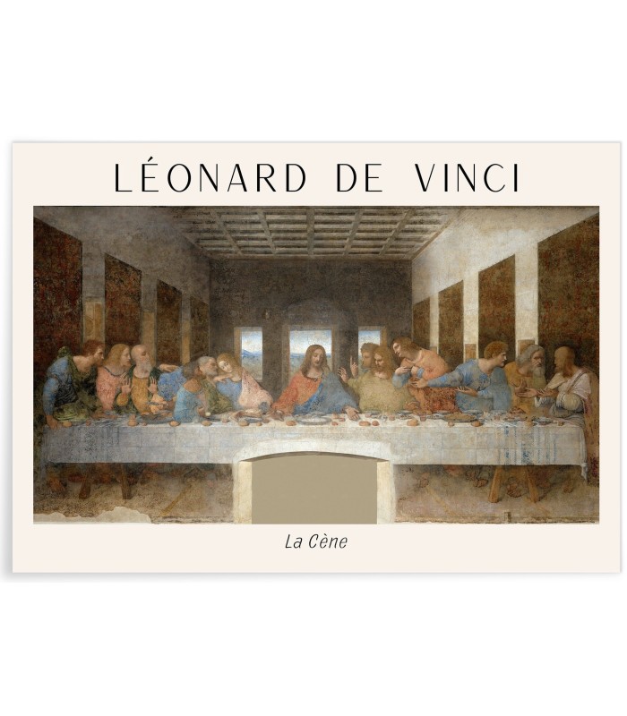 Affiche Léonard de Vinci La Cène