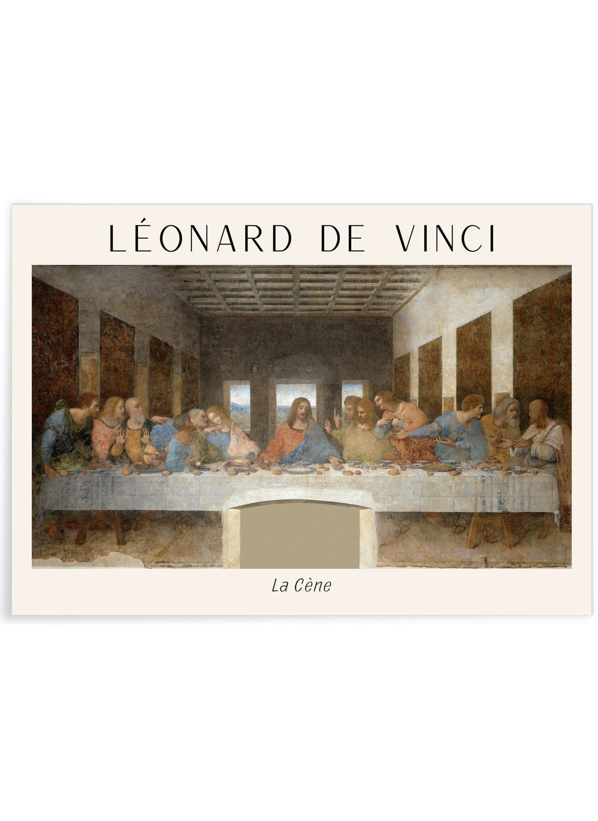 Affiche Léonard de Vinci La Cène