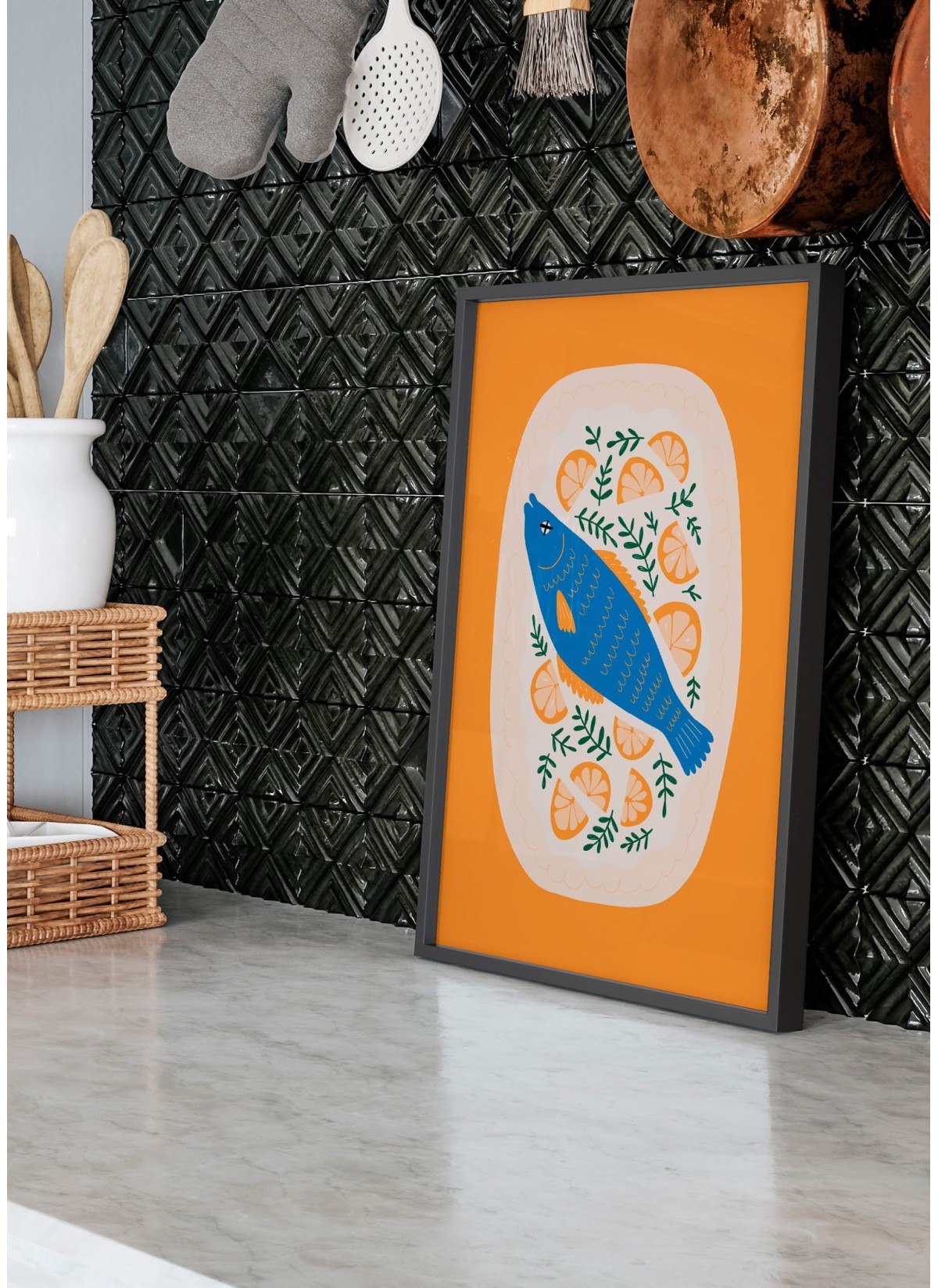 Affiche Poisson aux Citrons