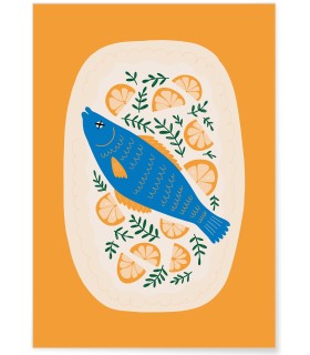 Affiche Poisson aux Citrons