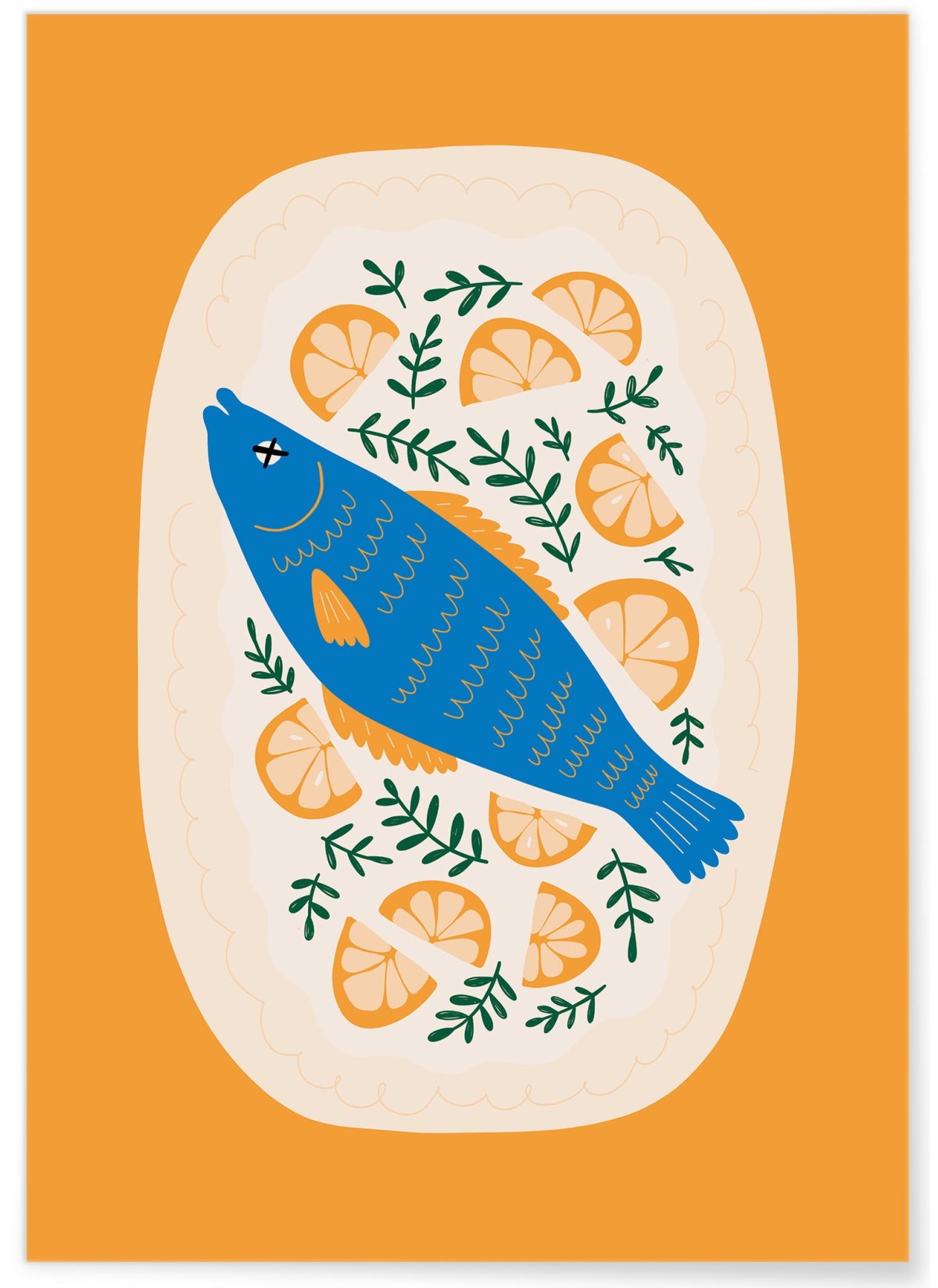 Affiche Poisson aux Citrons