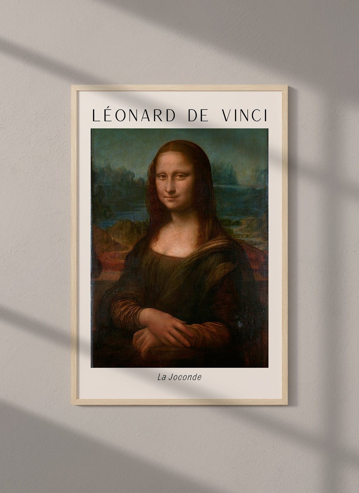 Affiche Léonard de Vinci La Joconde
