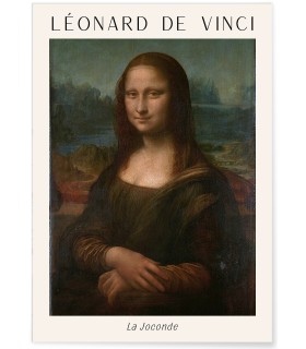 Affiche Léonard de Vinci La Joconde