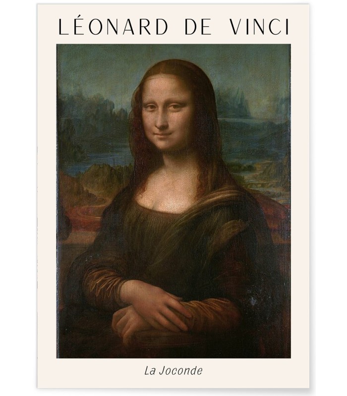 Affiche Léonard de Vinci La Joconde
