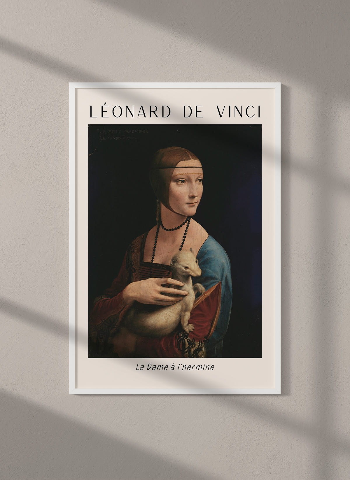 Affiche Léonard de Vinci La Dame à l'Hermine
