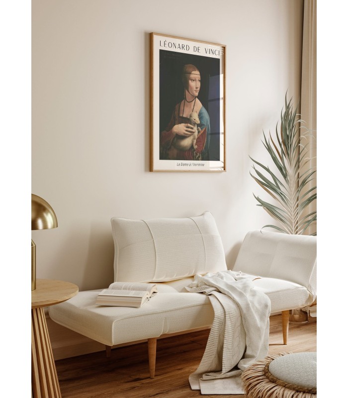 Affiche Léonard de Vinci La Dame à l'Hermine